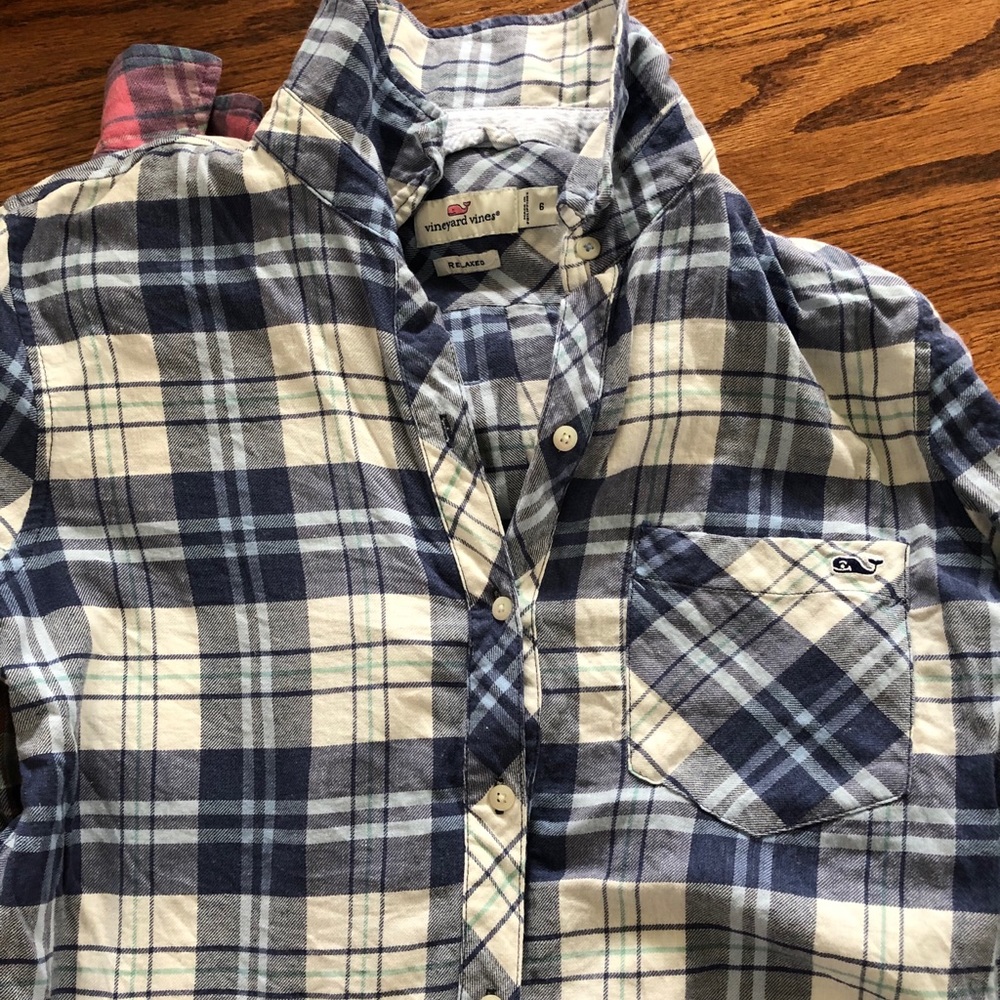 Vineyard Vines Blue Flannel